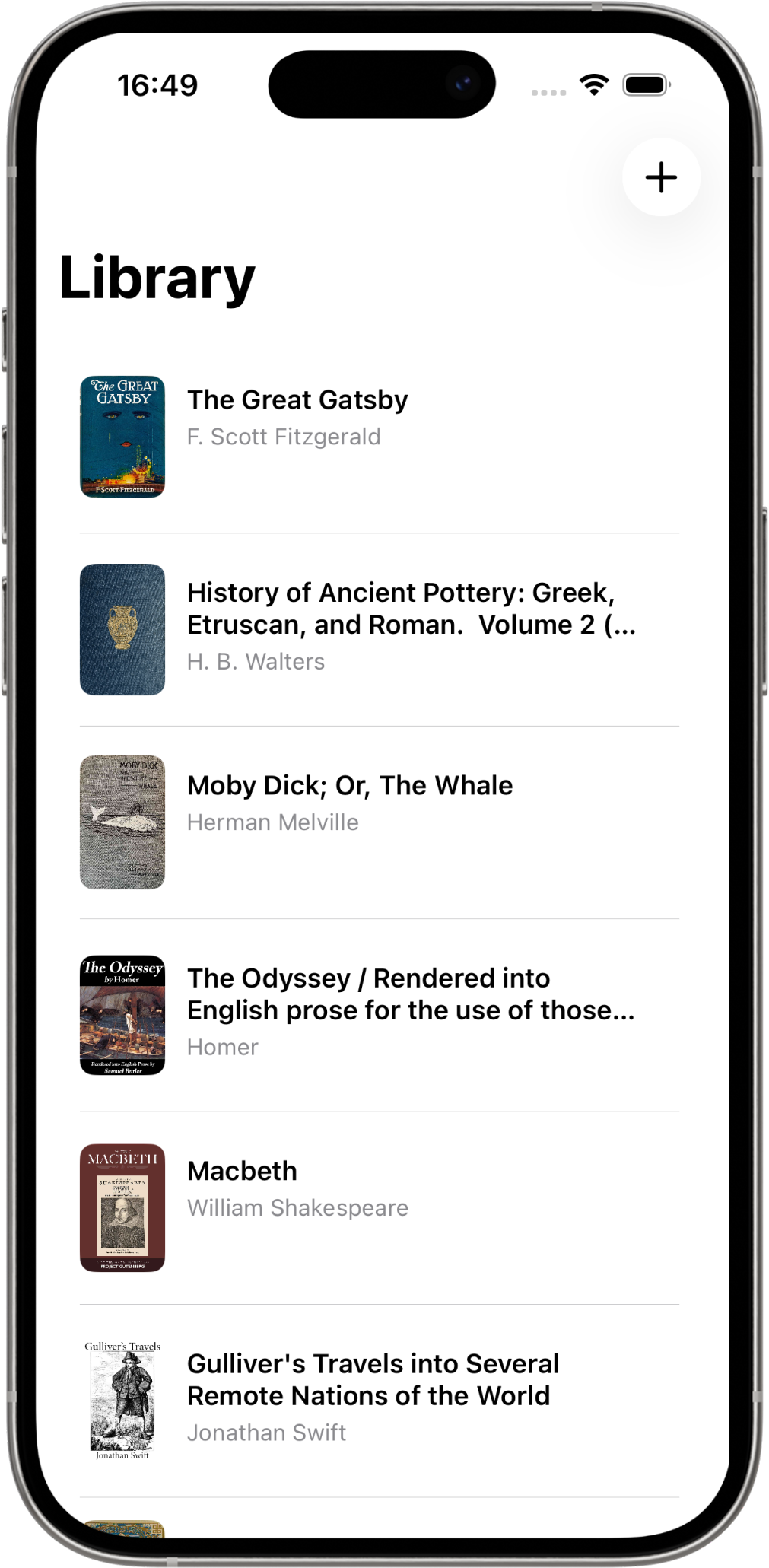 EchoReader reading view