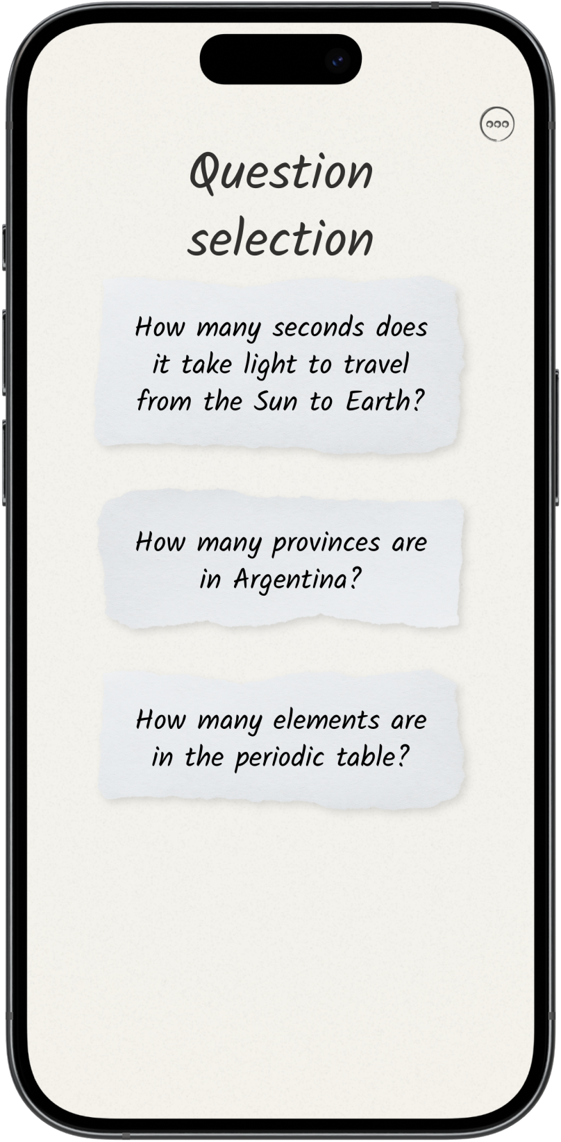 Tipster question selection